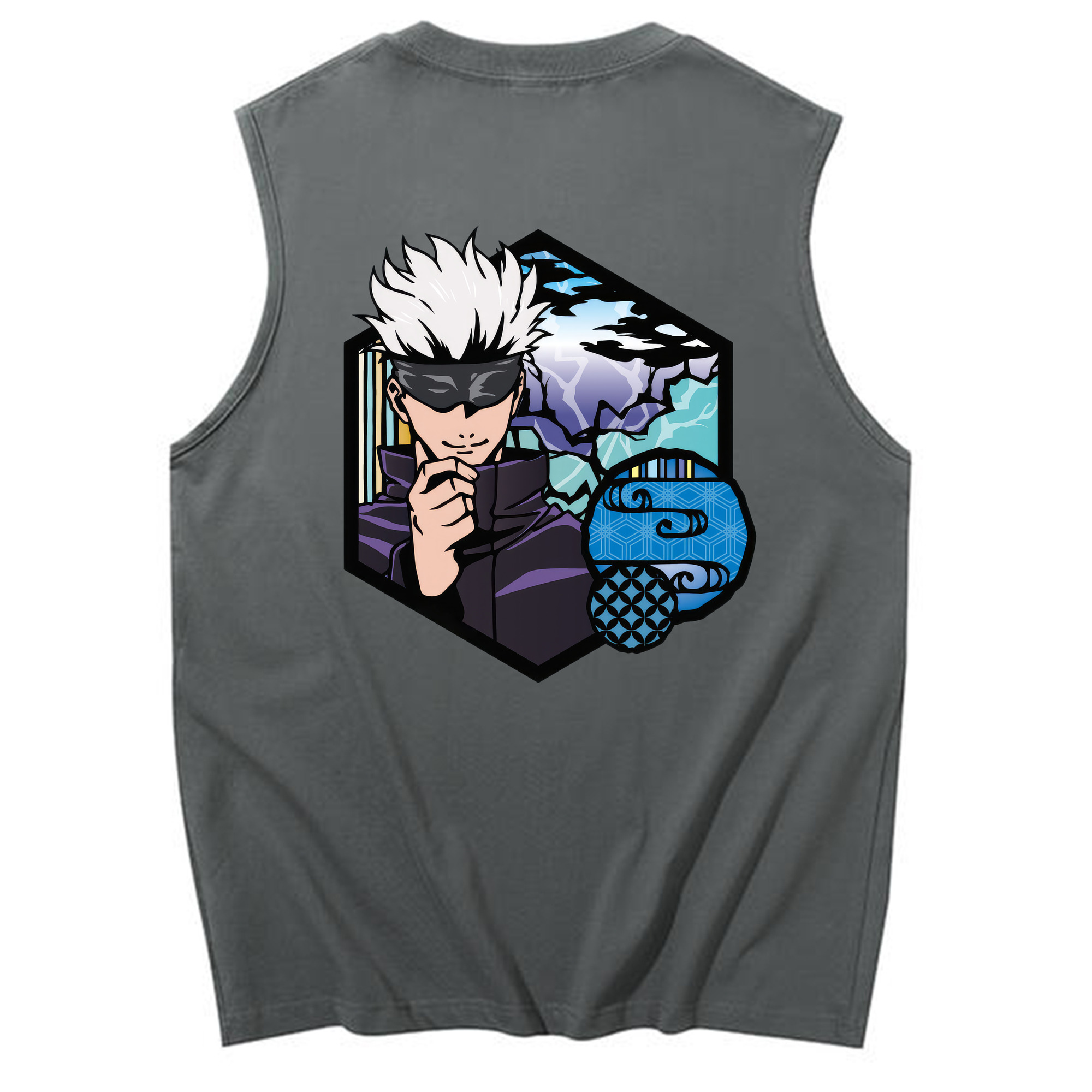 （画像用） 呪術廻戦 Jujutsu Kaisen コットン100％タンクトップ（背面プリント）